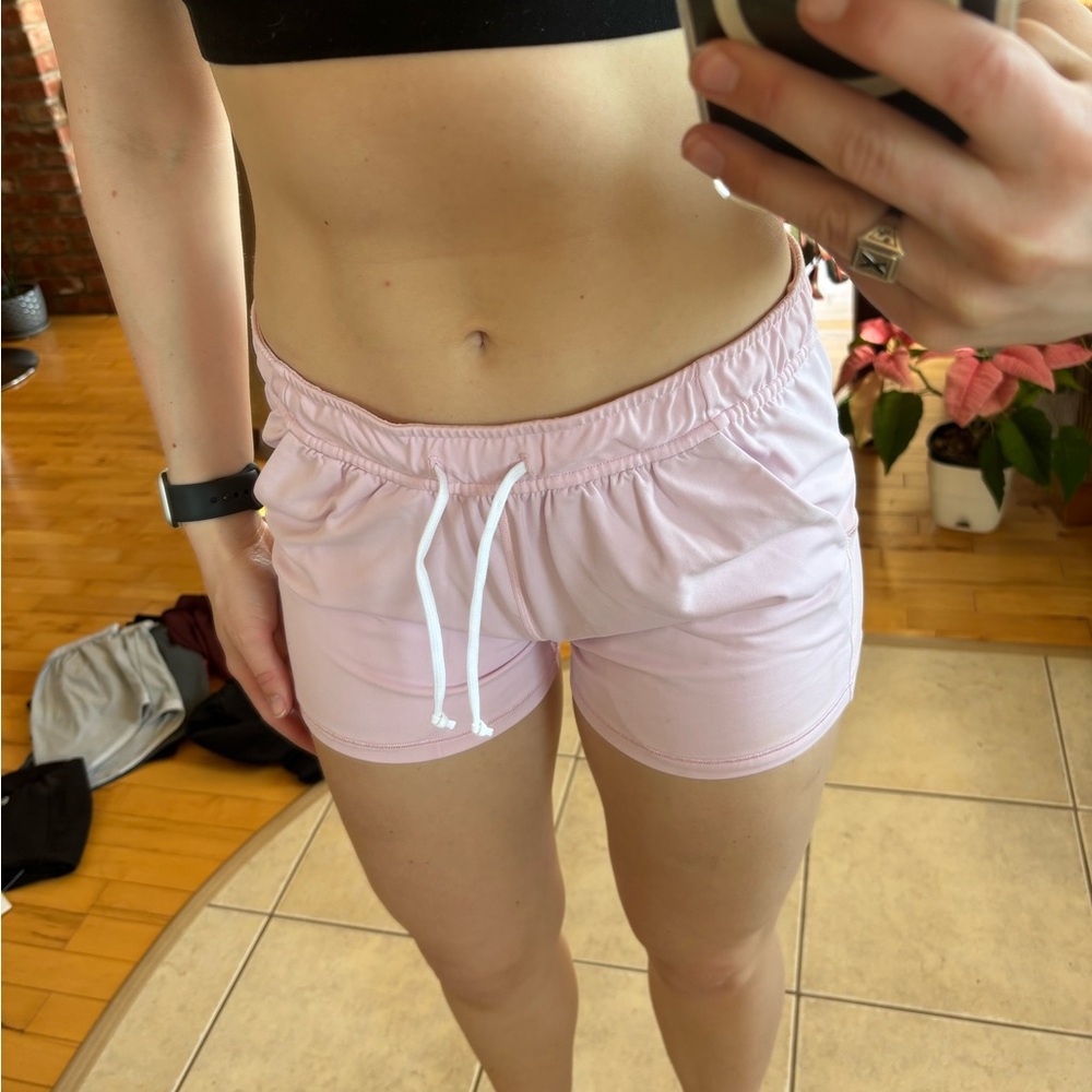 Ivivva Pink Athletic Shorts Lightweight Elastic Waist